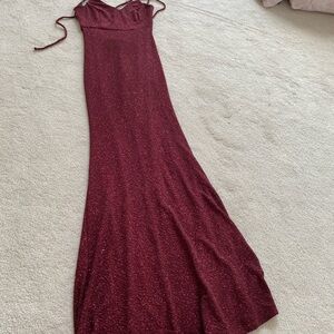 Windsor Red Sequin Embellished Maxi Gown